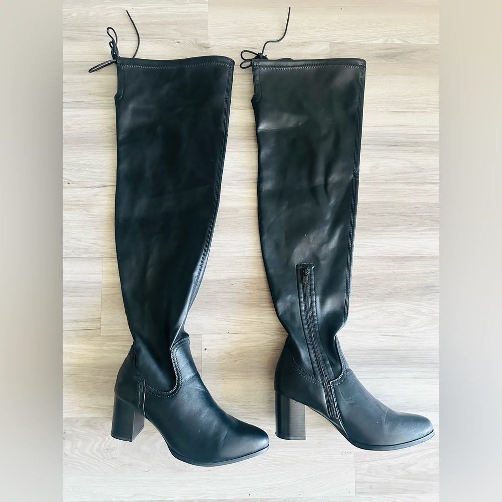 Thigh High Black Women's Boots